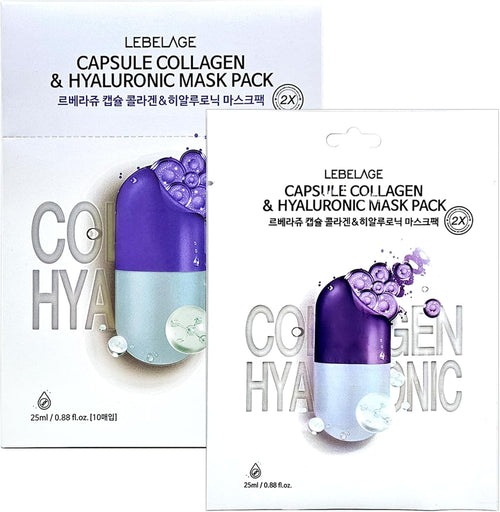 Capsule Collagen & Hyaluronic Face Sheet Mask - Korean Face Mask