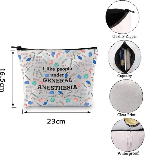 Anesthesiologist Gift Thank You Gift I like People under General Anesthesia Bag for Doctor (General Anesthesia CA)