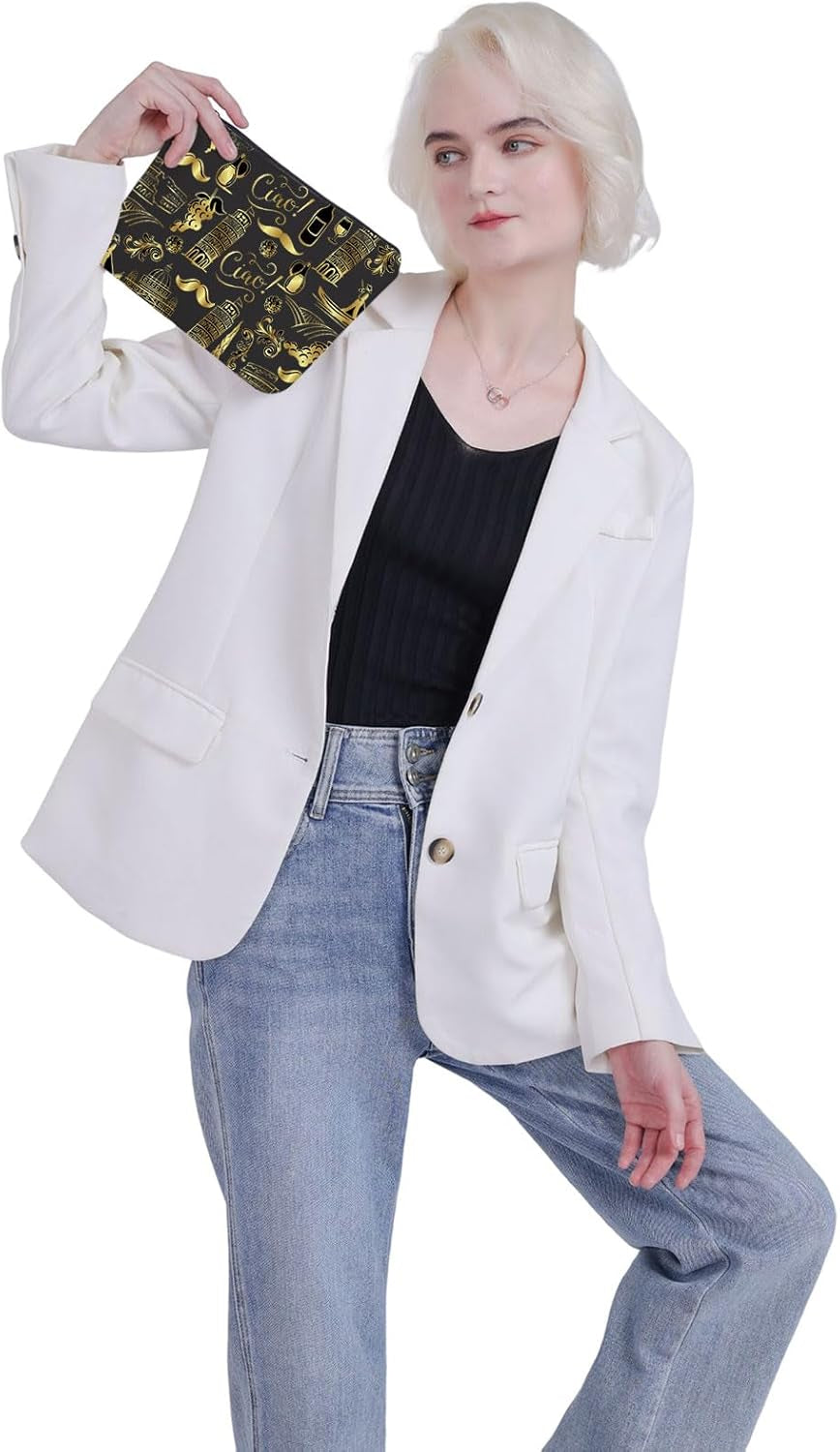 Italy Travel Gift Italy Merchandise Gift Traveller Zipper Pouch Makeup Bag (Italy Bag CA)