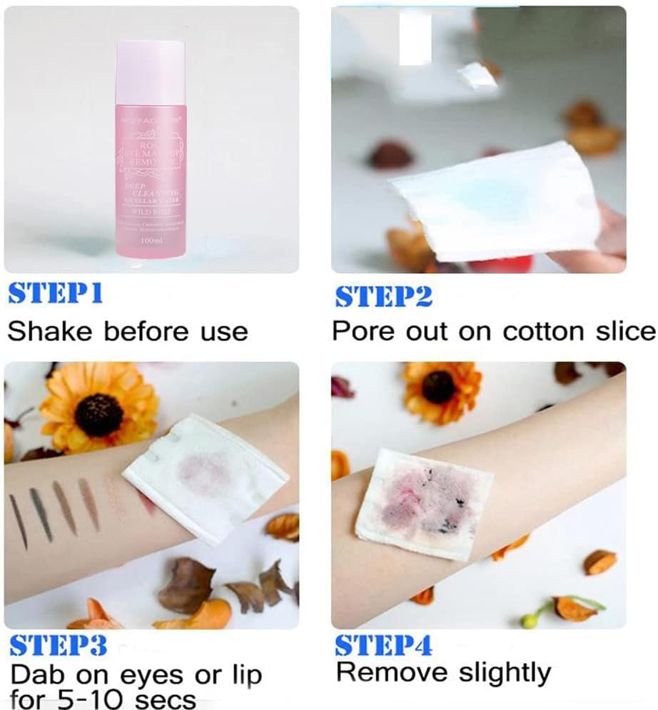 Professional Eye Makeup Remover, Easy Clean for Magnetic Eyeliner, Waterproof Mascara, Magic Eyeliner, Eye Shadow, Eyebrow