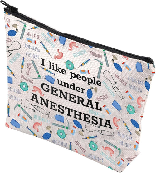 Anesthesiologist Gift Thank You Gift I like People under General Anesthesia Bag for Doctor (General Anesthesia CA)