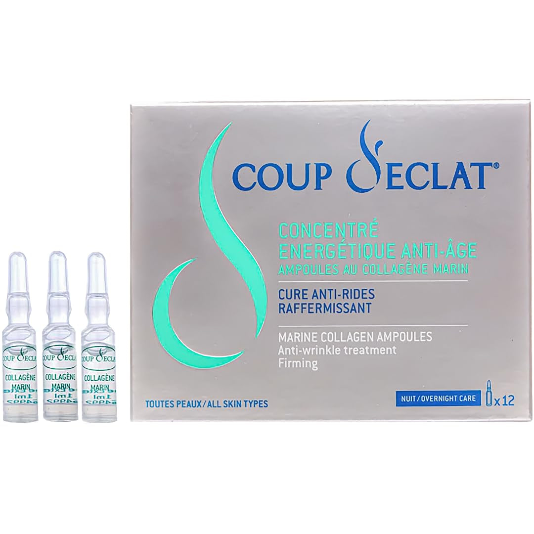 COUP D’ECLAT Marine Collagen Ampoules- Overnight Skincare, Enhances Skin Appearance, for All Skin Types